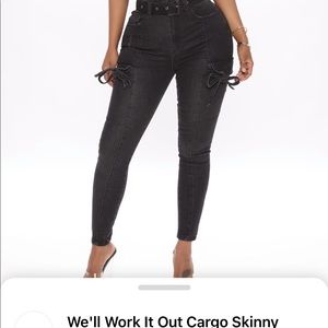 Cargo skinny jeans